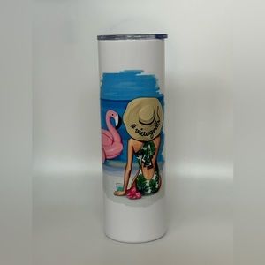 Anastasia Kosyanova “Girl on the Beach” Tumbler
